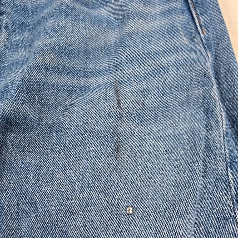 Levi's 501‎ Premium Studded Original Fit Distressed Denim Jeans Size 34